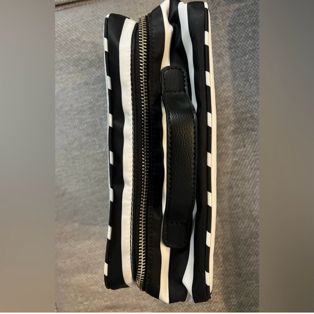 Kate Spade Black and White Striped Cosmetic Bag - Picture 6 of 8